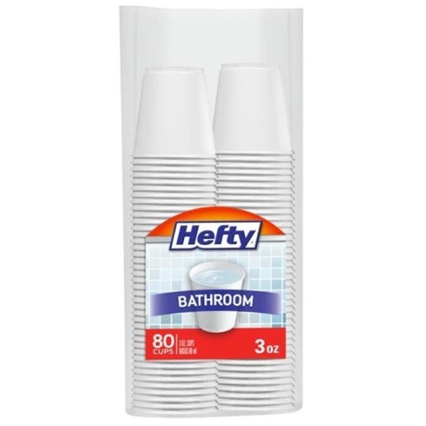 Reynolds Consumer Products Reynolds Consumer Products 253526 3 oz Hefty Easy Grip Bathroom Cups - 80 Count 253526